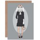 image 1 of Fashion Animal Bunny Girl Hipster Kids Birthday Child Kids Card