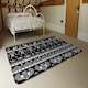 image 3 of Heiroglyphs on Black (Rug) Black | Medium: 80x150cm