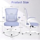 image 3 of Rattantree Ergonomic Office Chair with Flip Up Armrests & Lumbar Support