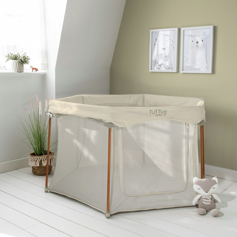 image 1 of Tutti Bambini Hexa Playpen Ecru