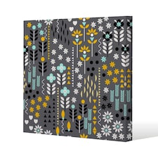 Flower Print (Canvas Print) 77 x 77 x 4cm