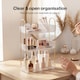 image 6 of ilus Makeup Organiser Modern Minimalist 3-Tier Cosmetic Storage Rack Beauty | White | White