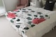 image 3 of Red Flowers Green Leaves Blanket | Multi