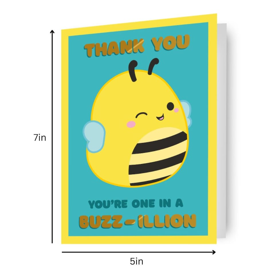 image 1 of Squishmallows Thank You Card
