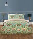 image 1 of Heritage Flora Microfibre Reversible Duvet Cover Set with Pillowcase | Multi | Single