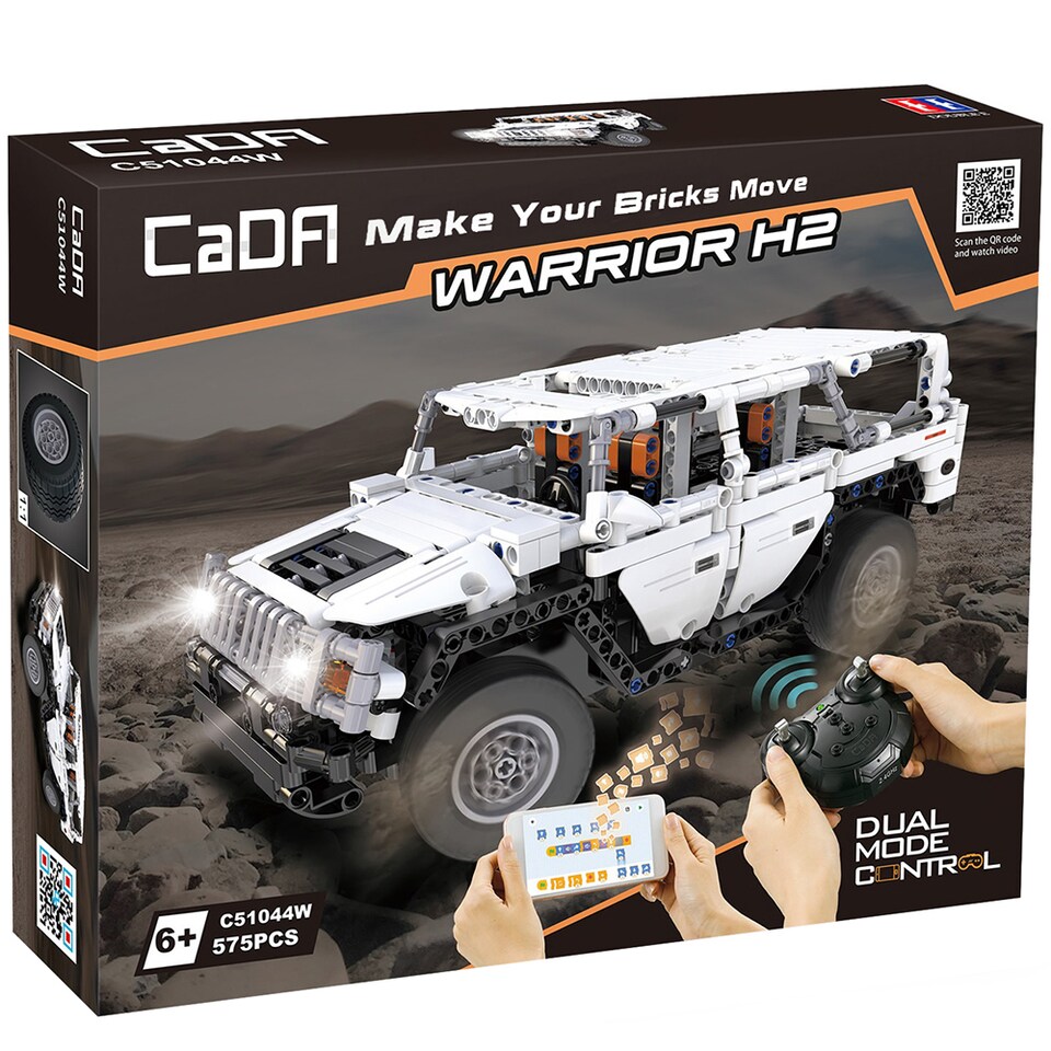 image 1 of Cada Cars Warrior H2 Off-Roader Construction Set Toy