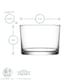 image 3 of LAV Bodega Whisky Glasses - 240ml - Clear - Pack of 6 Clear