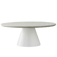 Furniturebox Palma Round Beige Stone Coffee Table