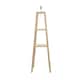 image 3 of ValueLights Wakefield Quad Base Two Shelf Wooden Floor Lamp