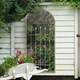 image 2 of Somerley Gothic Arch Stone Coloured Large Garden Mirror 5ft3x 2ft6 160cm X 75cm N/A