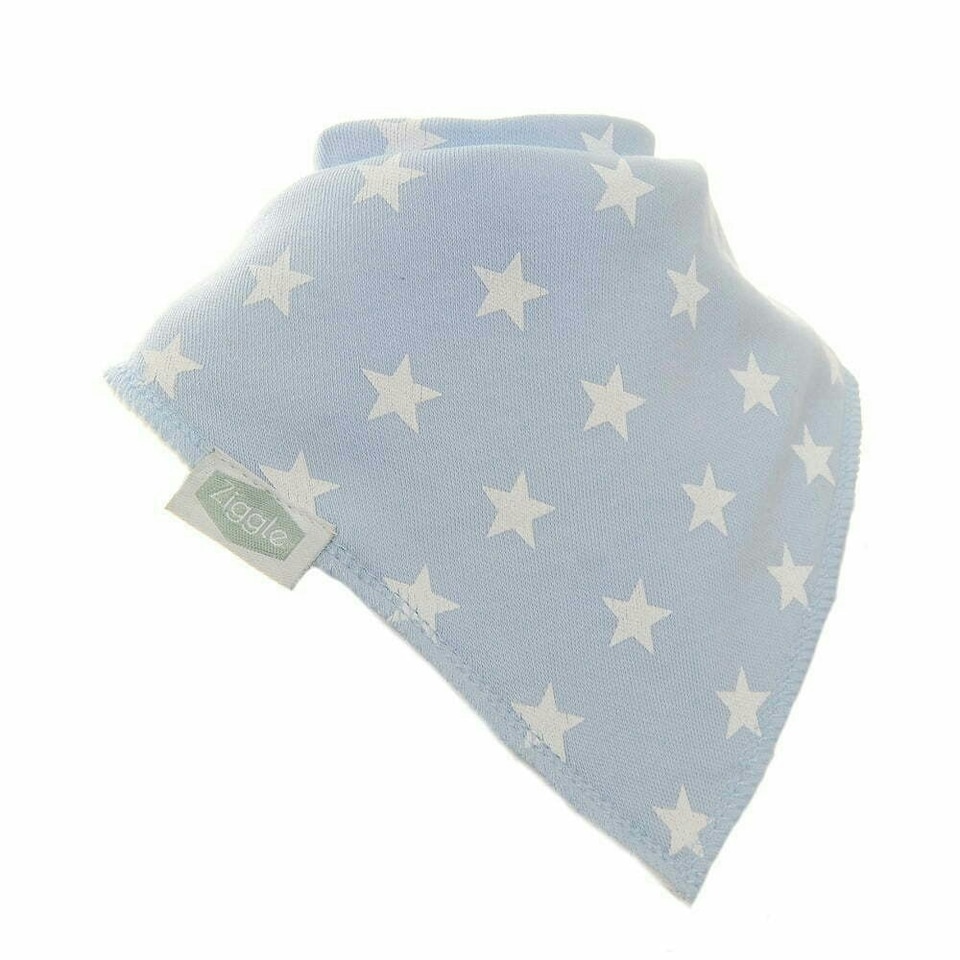 image 1 of Ziggle Bandana Dribble Bibs Cuddly Blues Pack of 4 | Blue | One Size | 4