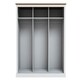 image 2 of Devon 3 Door Sliding Wardrobe - Particle Board - L59 x W176 x H182 cm - White White