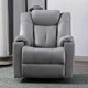 image 6 of Afton Electric Technology Fabric Auto Recliner USB Lounge Sofa Chair (Grey)