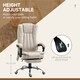 image 5 of Vinsetto 6-Point Vibrating Heat Massage Chair w/ Microfibre Charcoal Grey