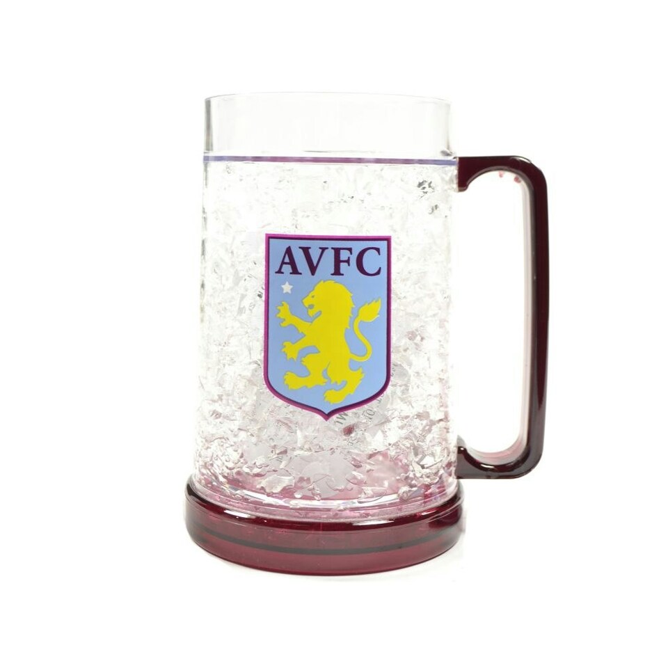 Aston Villa FC Freezer Tankard - Claret Red/Sky Blue - One Size