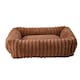 image 1 of Living and Home Soft Dog & Cat Bed,Pet Bolster Bed | Brown | Brown | L | 1