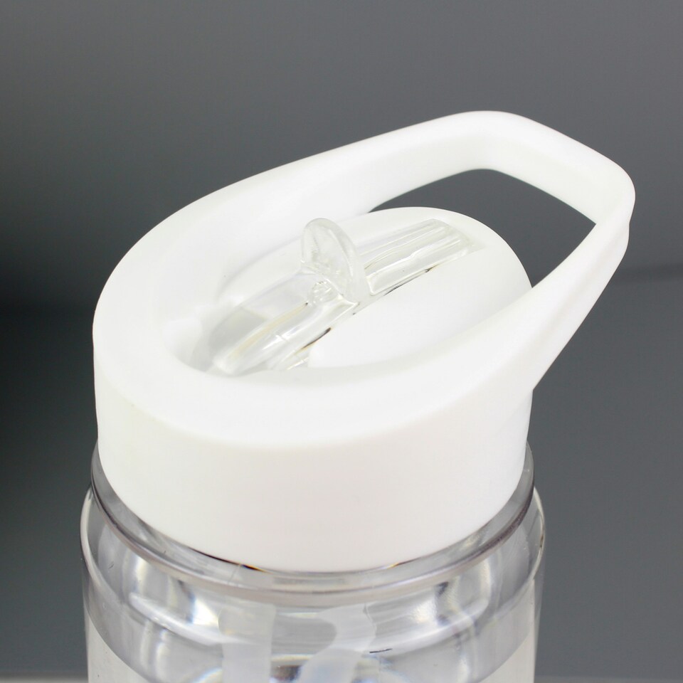 image 1 of Personalised Pink 'Hydration Tracker' Water Bottle Clear | One Size