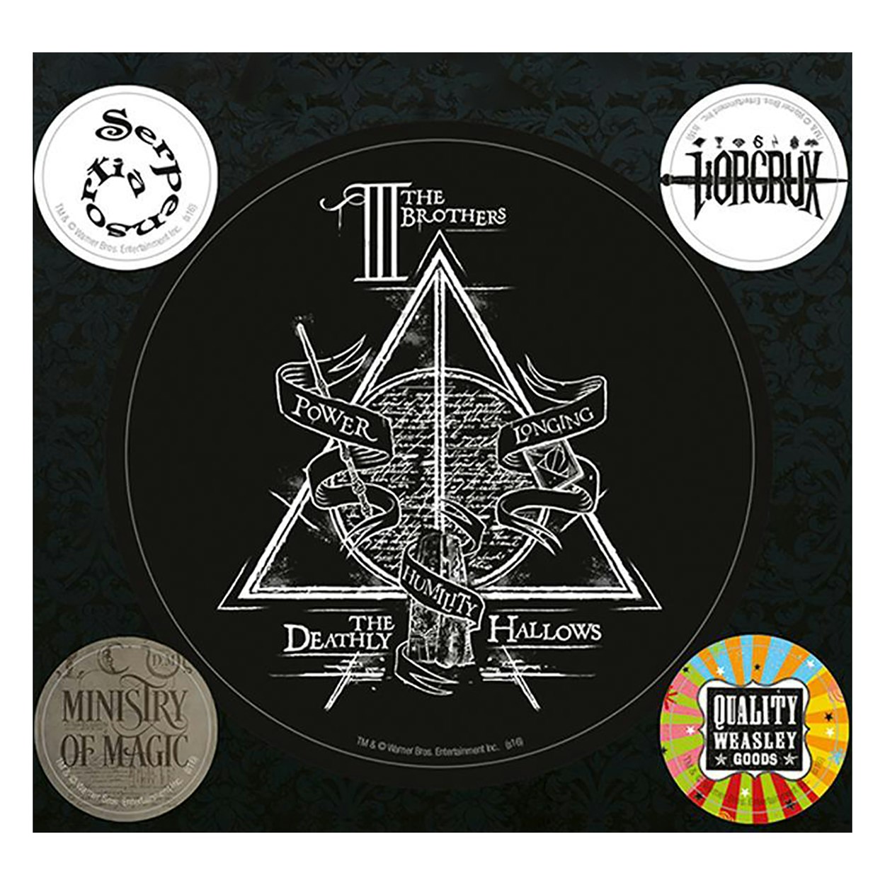 Harry Potter Deathly Hallows Stickers - Multi-colour - One Size