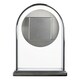 image 4 of Wm.Widdop Chrome & Wood Veneer Mantle Clock Chrome | Brown