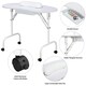 image 4 of Yaheetech Folding Manicure Table White