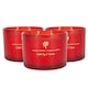 image 1 of Nicola Spring Soy Wax Scented Candles - 350g - Wild Fig & Cassis - Pack of 3 | Red | Red