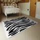 image 3 of Zebra Stripes Print (Rug) Black | Large: 140x200cm