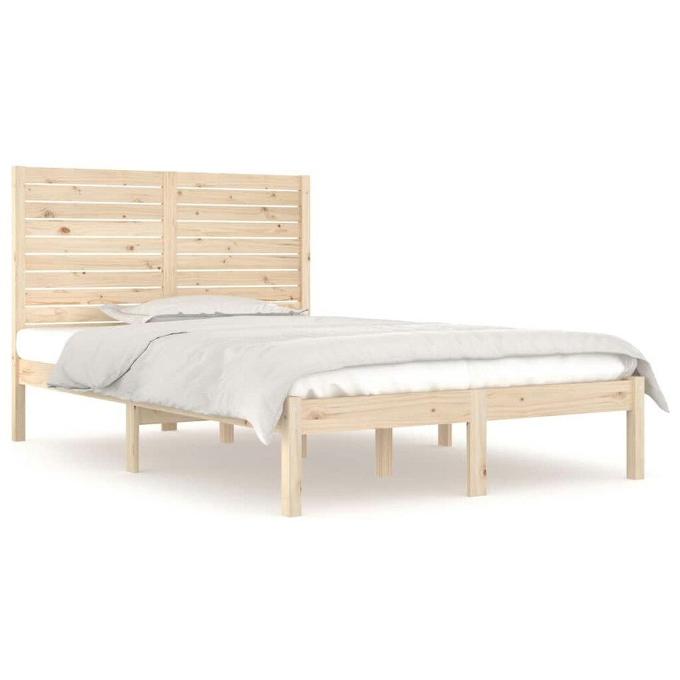 Bed Frame Solid Wood 120x190 cm Small Double Tesco Groceries