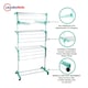 image 5 of Foldable Clothes Airer 3 Tier Horse Drying Rack Stand Laundry Washing Drier Line
