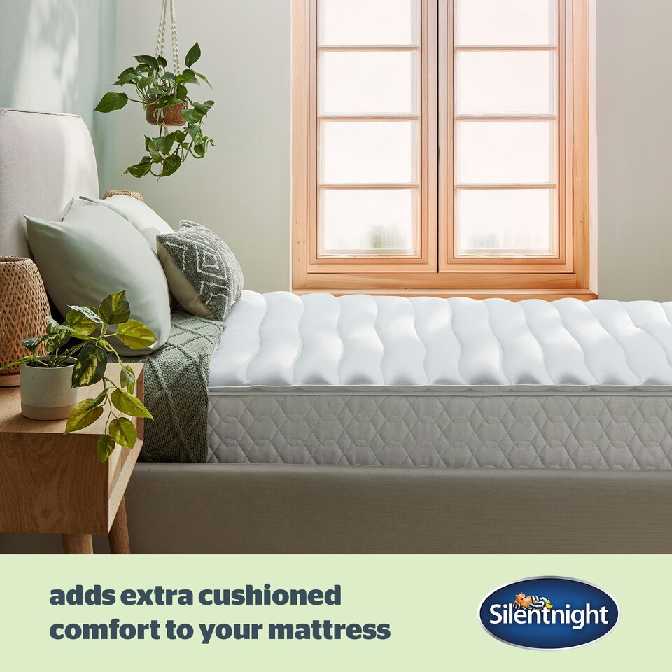 image 1 of Silentnight Luxury Anti Allergy Mattress Topper White | King
