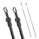 image 1 of KCT 2.4m Extendable Washing Line Prop Pole – 2 Pack Black