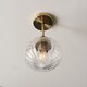 image 5 of Addington Classic Semi Flush Light Polished Nickel, Clear Ribbed Glass Shade