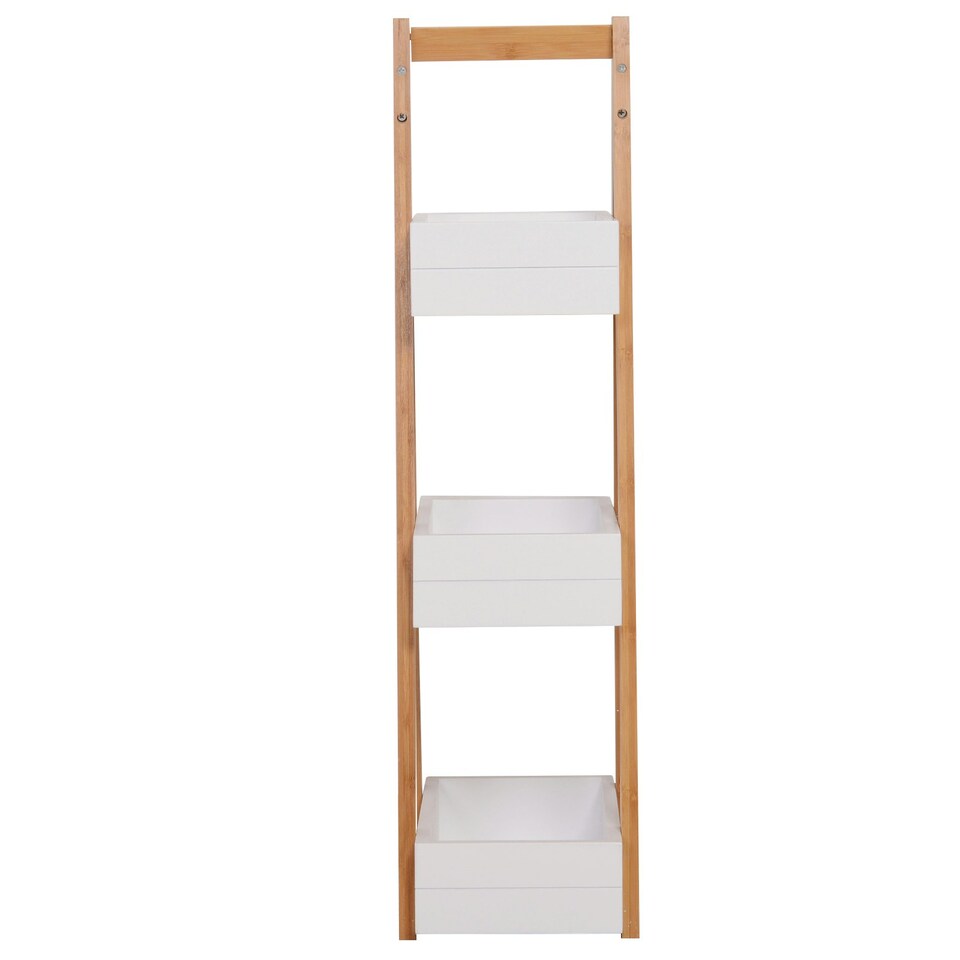 image 1 of HOMCOM  3 Tier A Frame Bathroom Shower Caddy Storage Unit Shelving Organizer