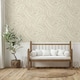 image 3 of Belgravia Florence Leaf Wallpaper - Natural - One Size | Cream