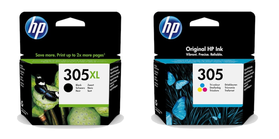 image 1 of HP 305XL Black & 305 Colour Genuine Ink Cartridge