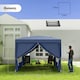 image 7 of Outsunny 3mx3m Pop Up Gazebo Party Tent Canopy Marquee with Storage Bag Blue