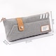 image 3 of Trendy Canvas Design Quote Zip Pencil Case Case