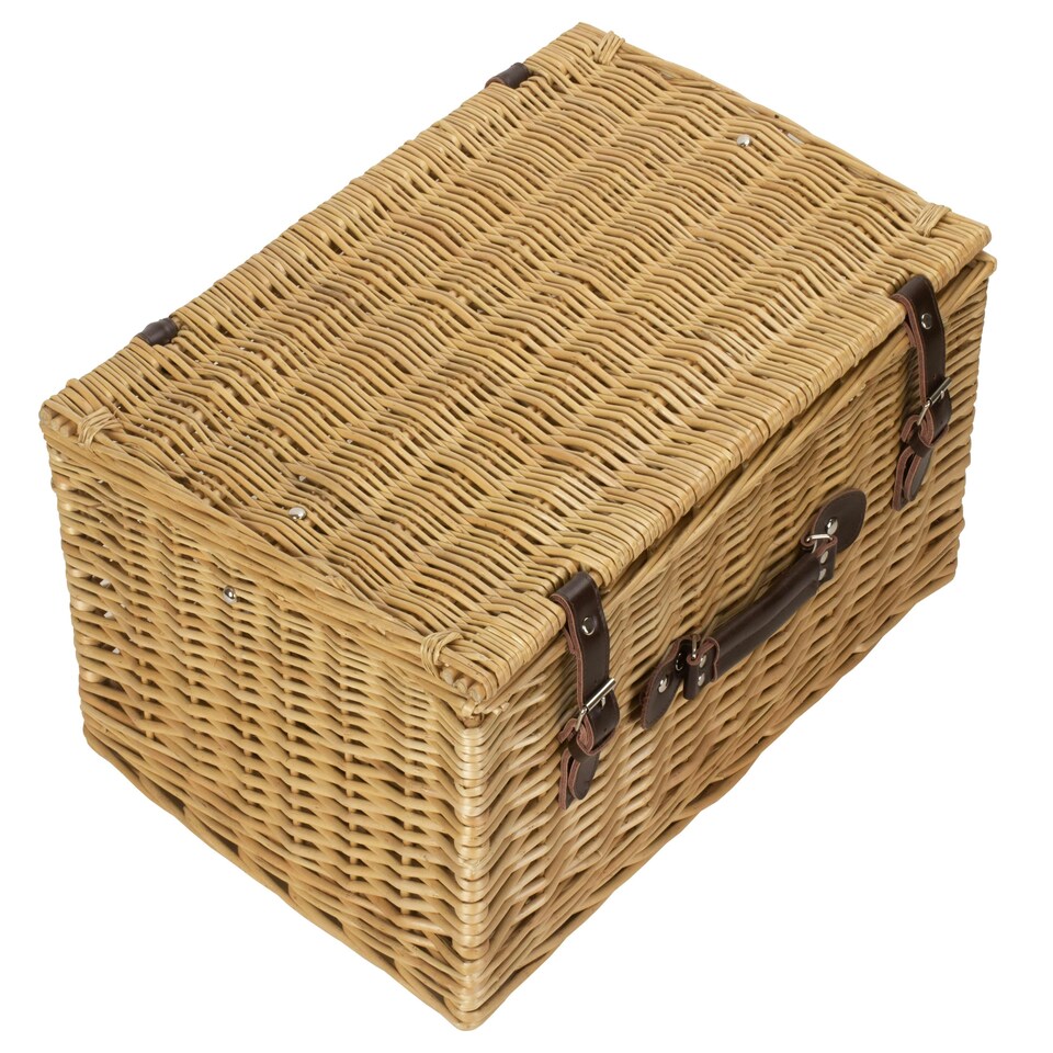 image 1 of Wicker Buff 51cm Picnic Basket Brown | Brown | One Size
