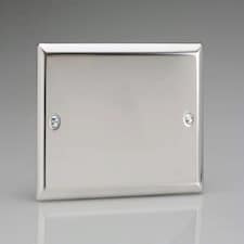 Varilight 2-Gang Blank Plate Chrome XCDB N/A