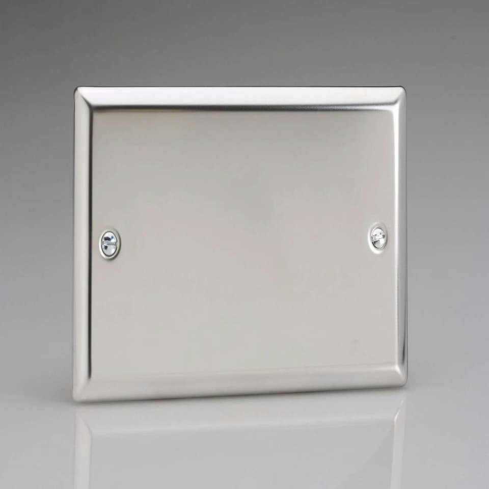 Varilight 2-Gang Blank Plate Chrome XCDB N/A