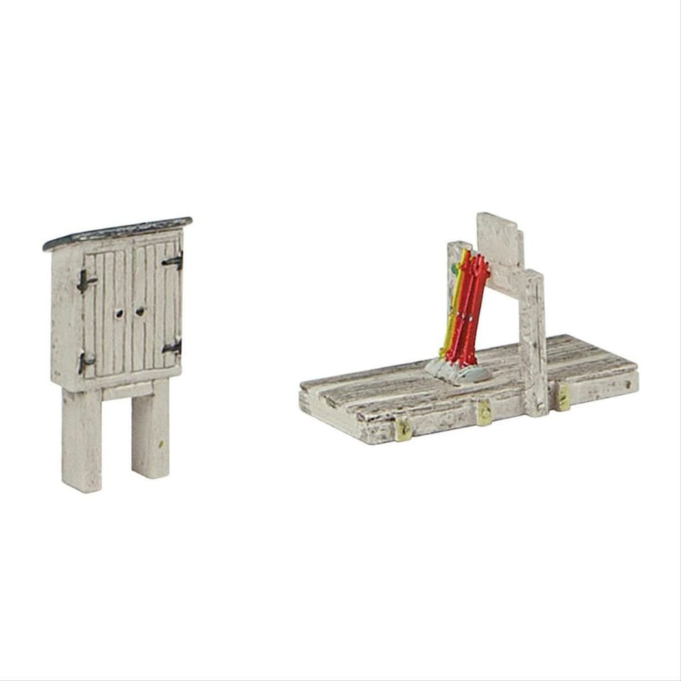 image 1 of Graham Farish Scenecraft Four Lever Open Ground Frame (Pre-Built)
