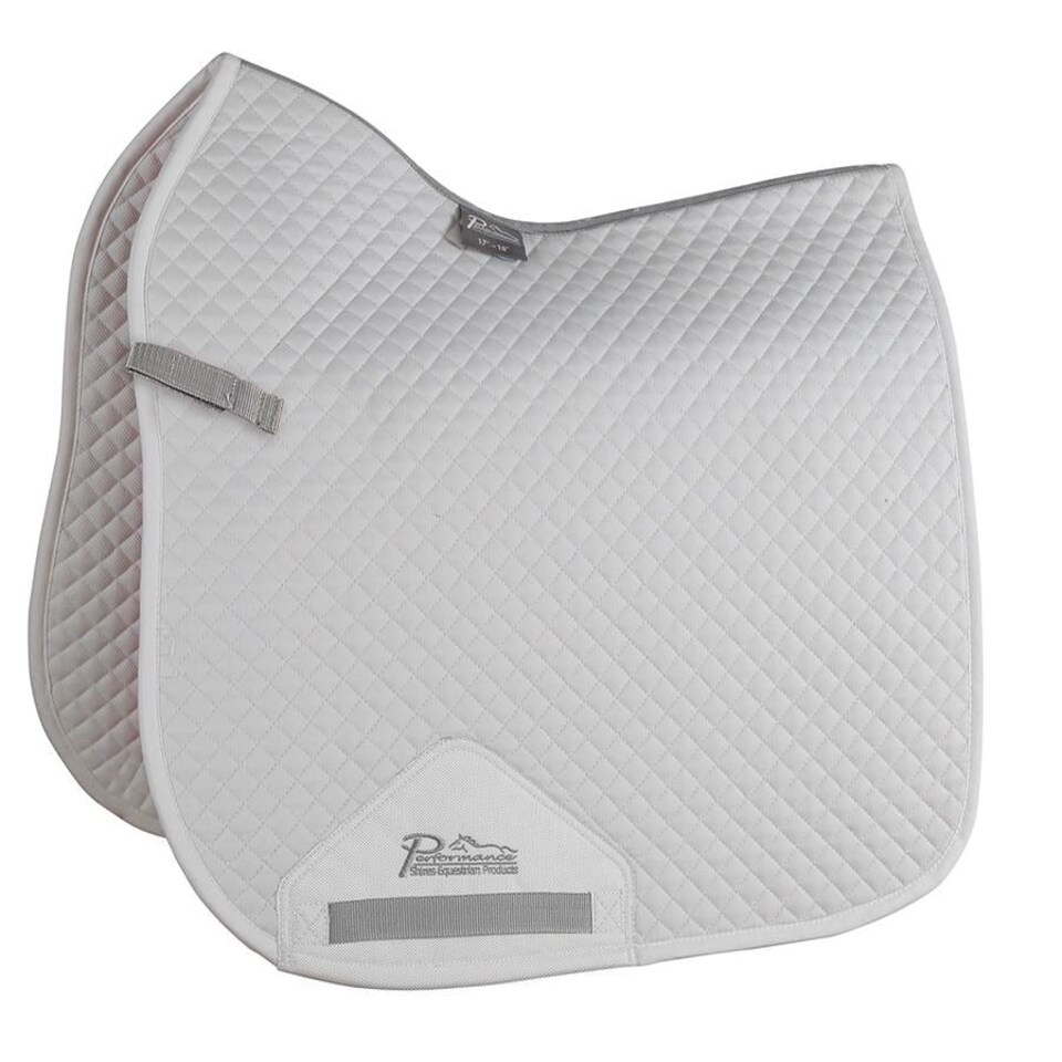 image 1 of Shires Performance Dressage Saddlecloth Red | Size: 17-18 Inch
Colour: Raspberry