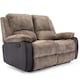 image 1 of Postana 2 Seater Manual High Back Jumbo Cord Fabric Recliner Sofa (Brown)