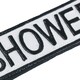 image 4 of Shower Cast Iron Sign Plaque Door Wall House Home Gate Post Bathroom Hotel