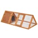 image 10 of Wooden Outdoor Triangle Rabbit Guinea Pig Pet Hutch Run Cage