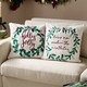 image 6 of Furn Mistletoe Wreath Embroidered Cushion | Multi | Multicolour