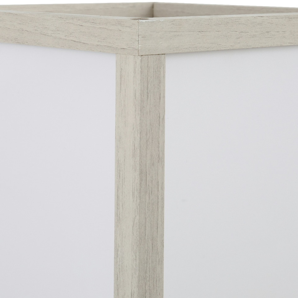 image 1 of HOMCOM Floor Lamp Reading Lamp with 3-Tier Storage Shelf for Home Office Oak