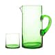 image 1 of Nicola Spring Merzouga Recycled Glass Tumblers with Jug - Green | Green | Green | 7