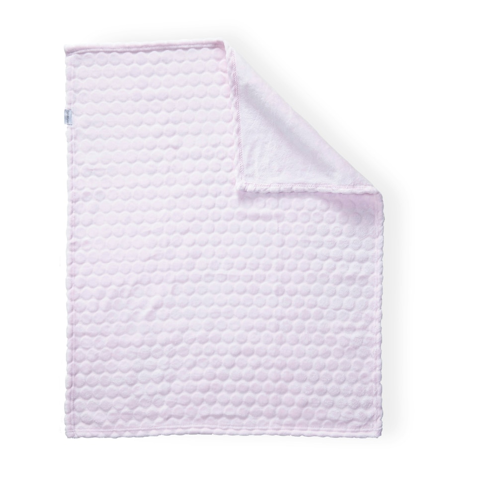 image 1 of Clair de Lune Marshmallow Pram Blanket - Pink