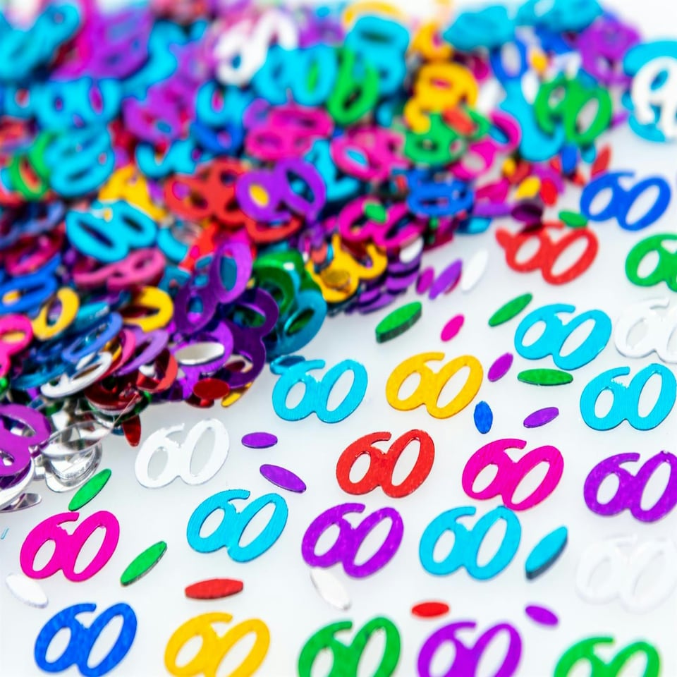 image 1 of 14g 60th Birthday Confetti