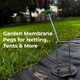 image 4 of Galvanised U-Shaped Garden Pegs - Anti-Rust Weed Membrane, Artificial Grass, Netting and Tent Stakes | Silver | 6 inches - 50 Pack with Buffer Washer | 50